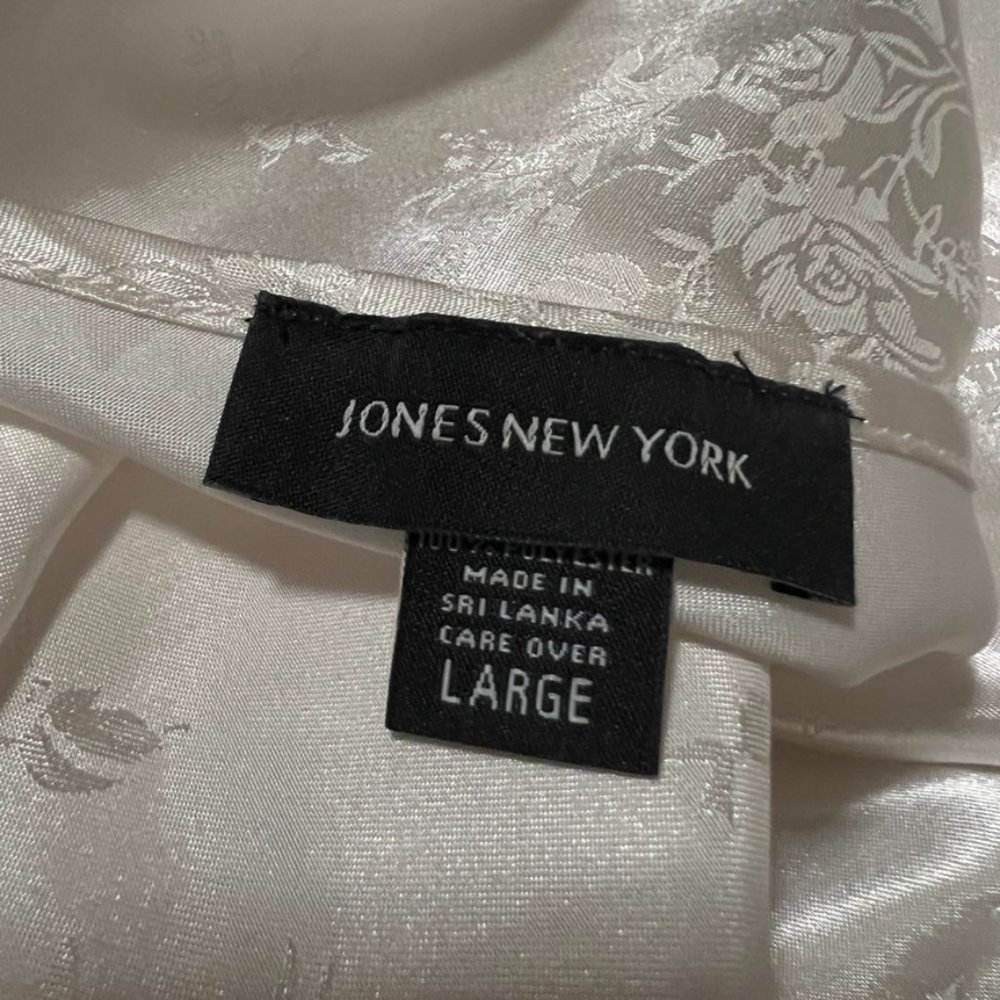 Jones New York Lacy Sequins Floral Pattern Nightgown Sz L - Picture 6 of 7